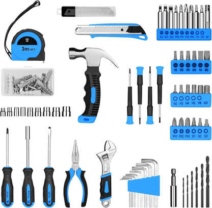 ToolMaster™ - Conjunto de 126 Ferramentas com Berbequim Recarregável