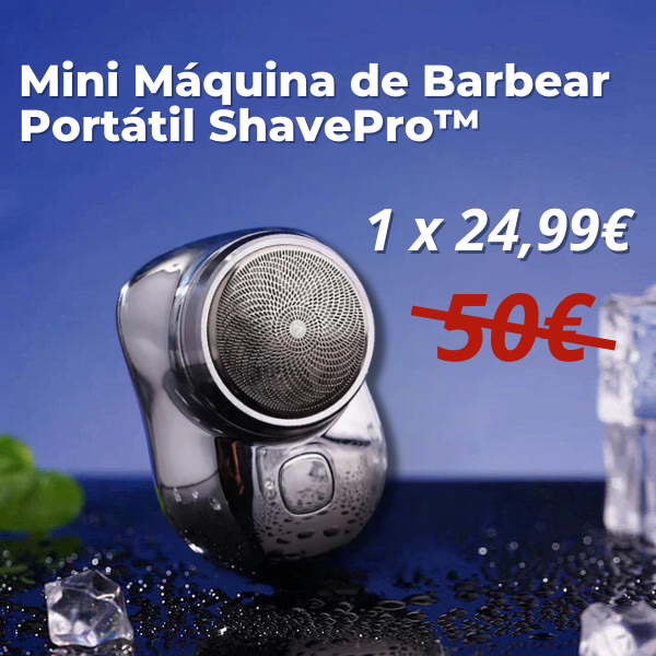 Mini Máquina de Barbear Portátil ShavePro™ - (LIQUIDAÇÃO POR ENCERRAMENTO)