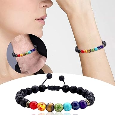 EQUILÍBRIO DE LAVA™ - PULSEIRA 7 CHAKRAS (LIQUIDAÇÃO POR ENCERRAMENTO)