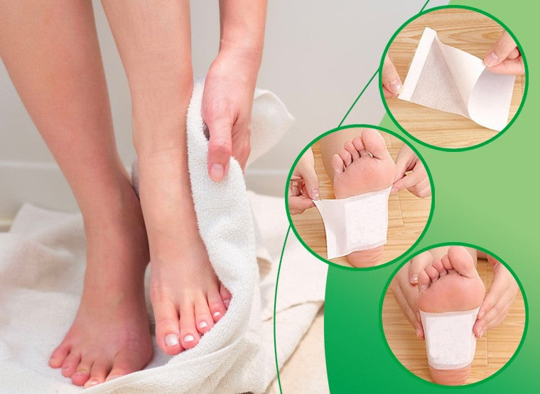 Adesivos Desintoxicantes Para Pés Com Fórmula Natural - Detoxfeet™