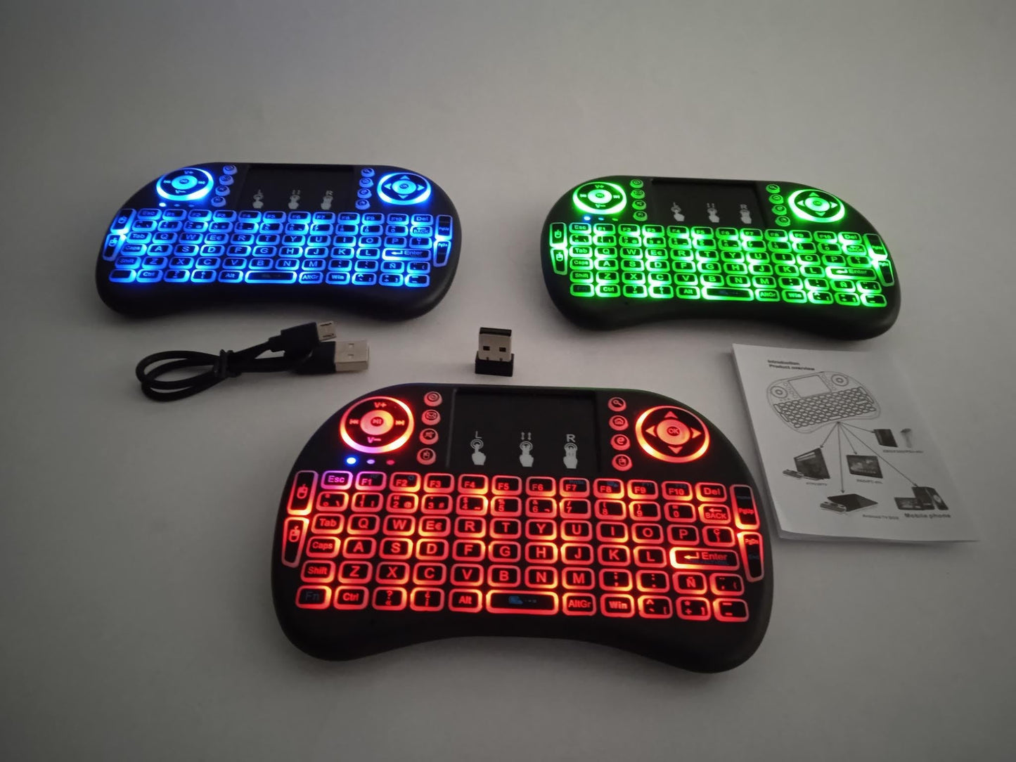 TeclaGo™ - TECLADO SEM FIO COM MOUSE COM ILUMINAÇÃO DE FUNDO LED (FECHAR FECHAR)